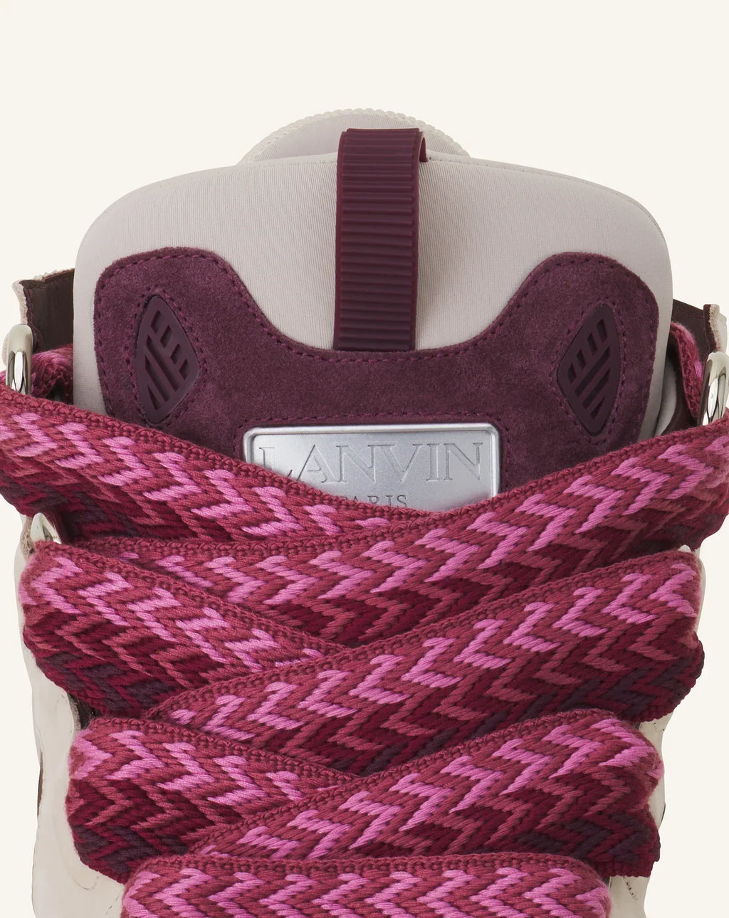 Lanvin Curb Beige En Bordeaux