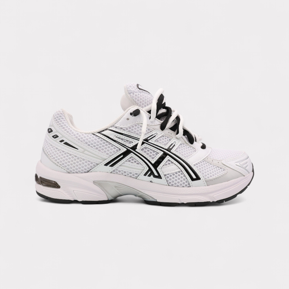 GEL-1130 Wit Zwart - Dubbel Veters