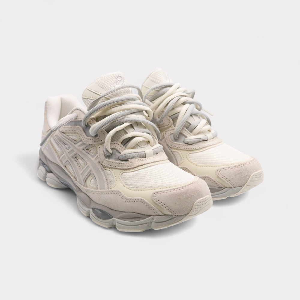 GEL-NYC Crème Grijs - Dubbel Veters