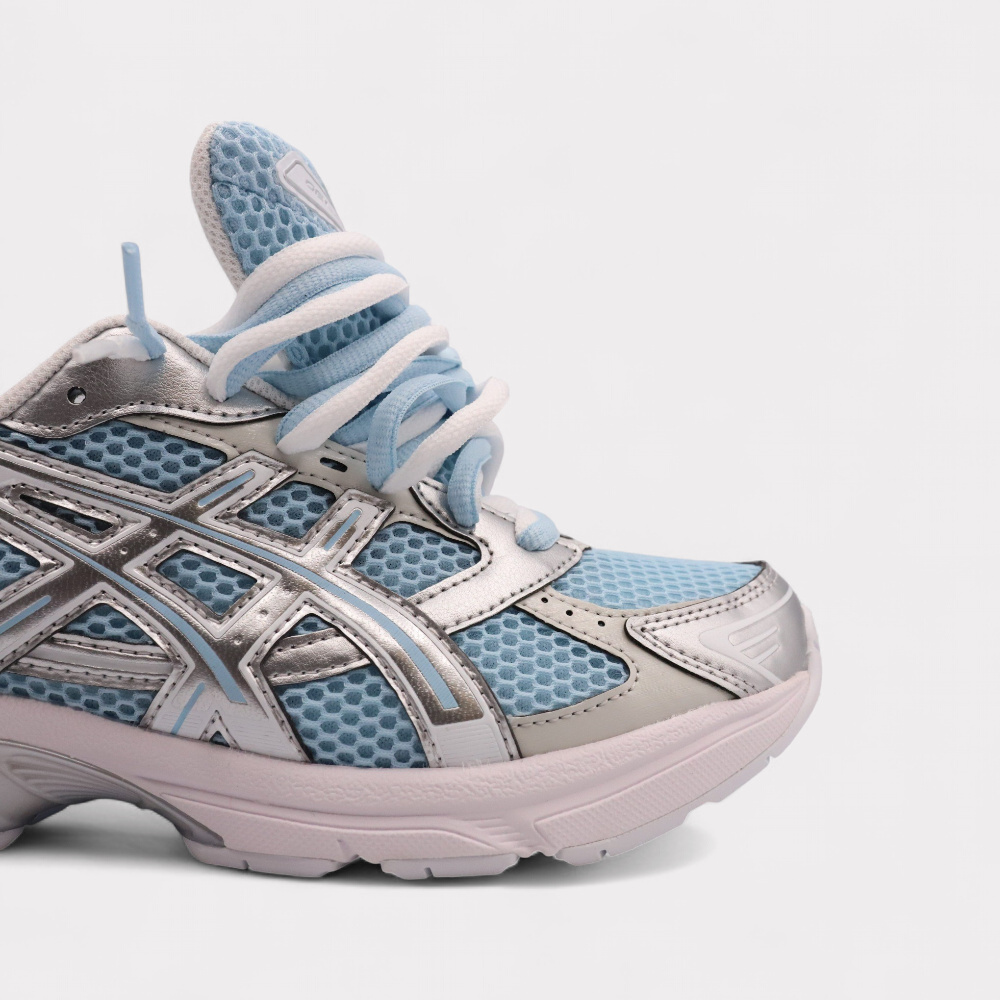 GEL-1130 Denim Puur Zilver - Dubbel Veters