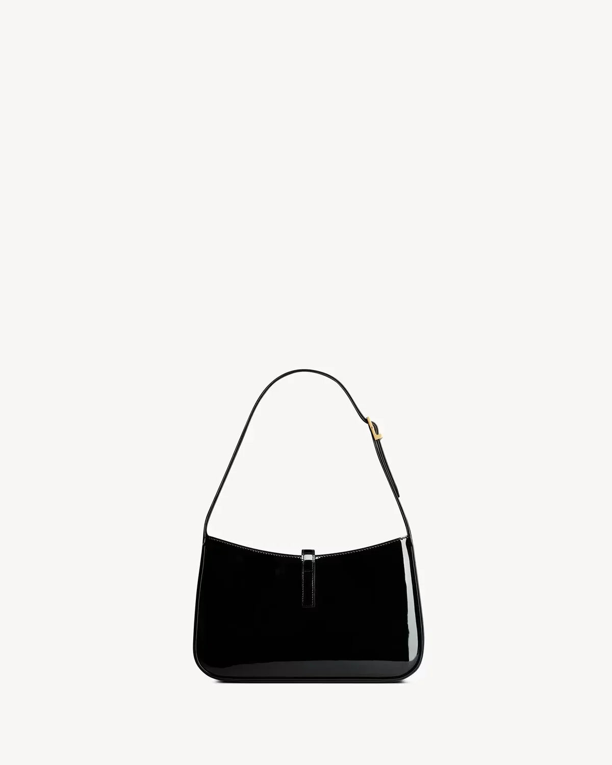 YSL - le 5 met 7 in leer verni zwart