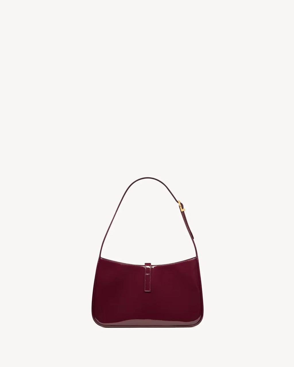 YSL - le 5 met 7 in leer verni Rood