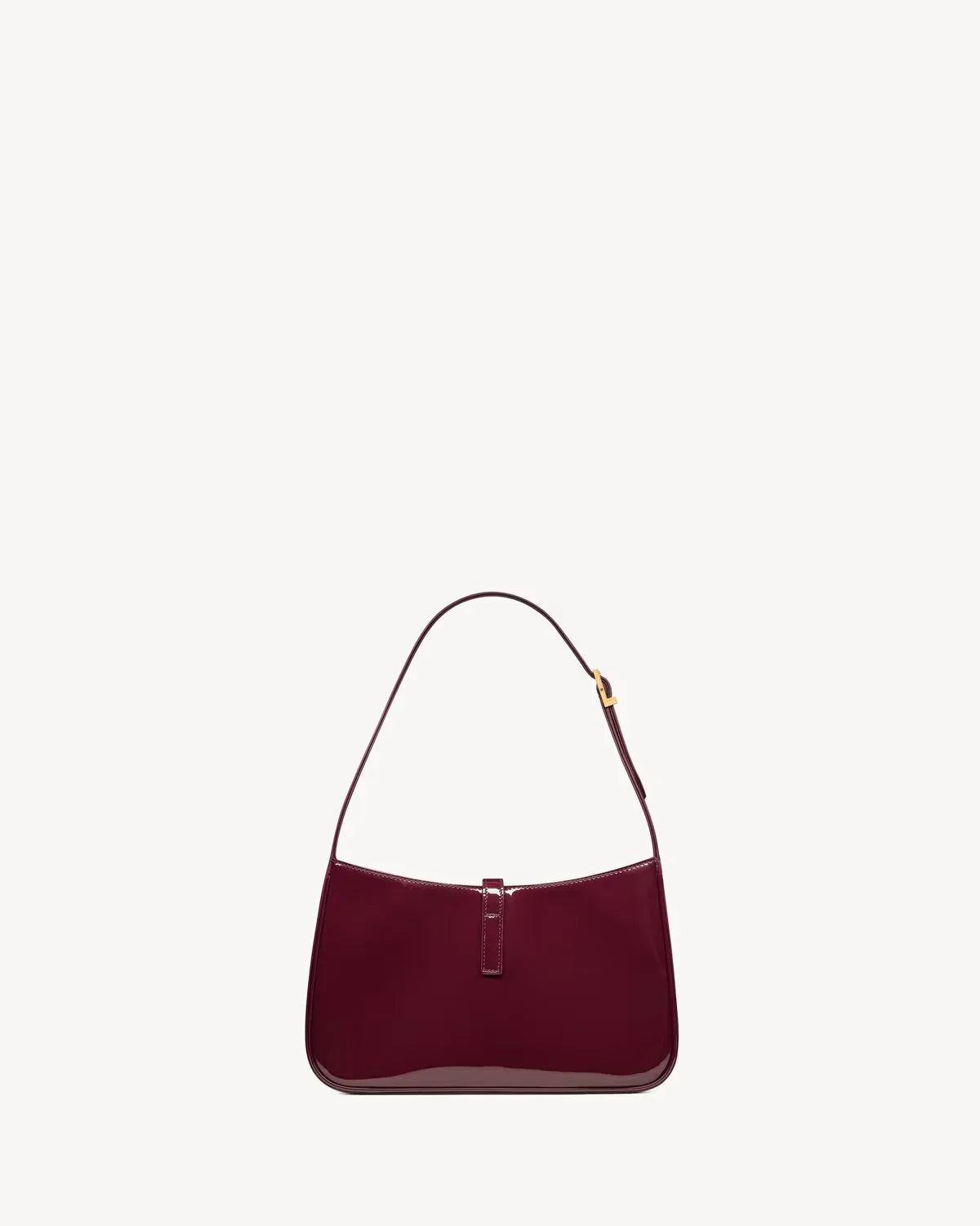 YSL - le 5 met 7 in leer verni Rood