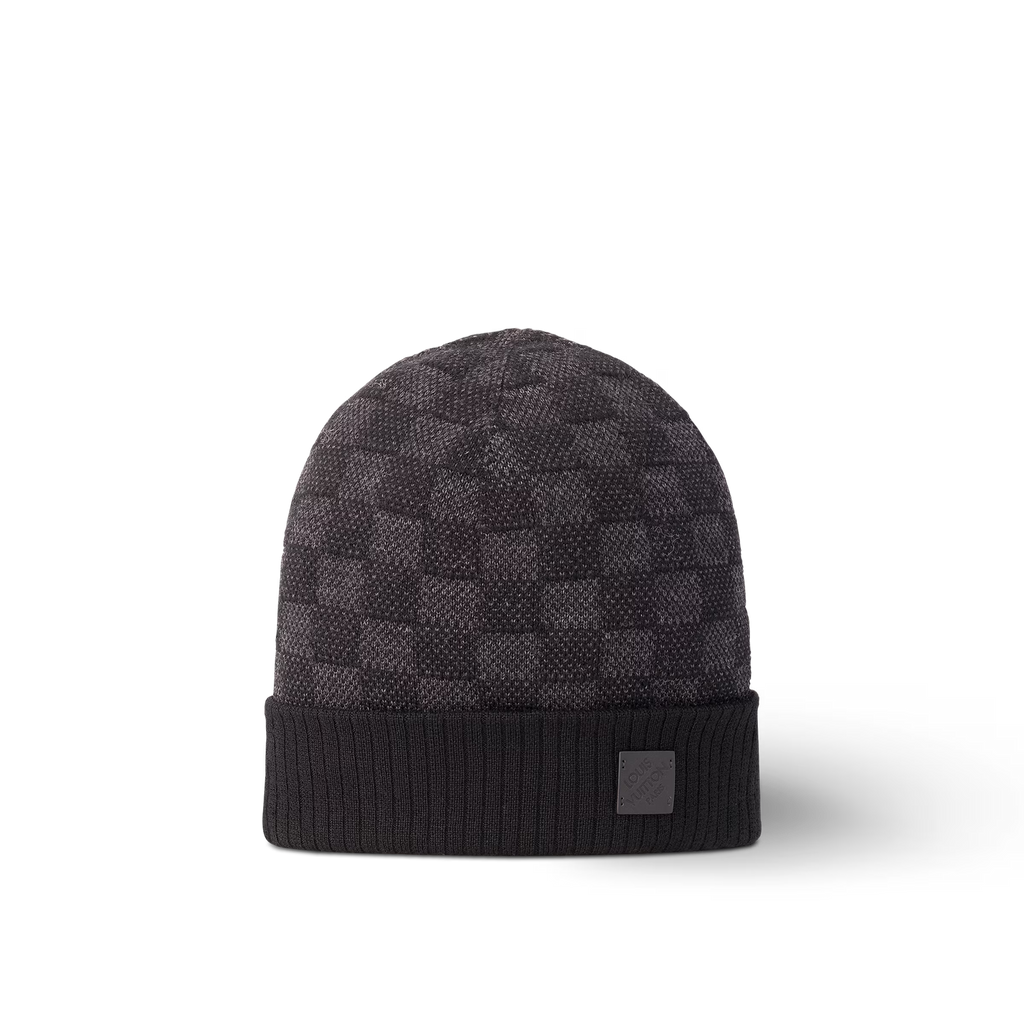 Muts en Sjaal Neo Petit Damier Grijs Donker