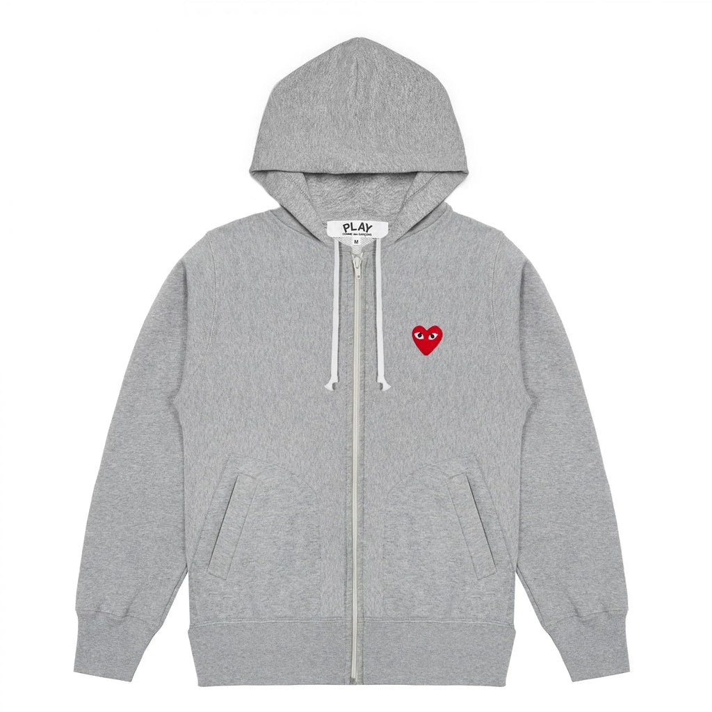 Sweater rits CDG Met Capuchon Grijs
