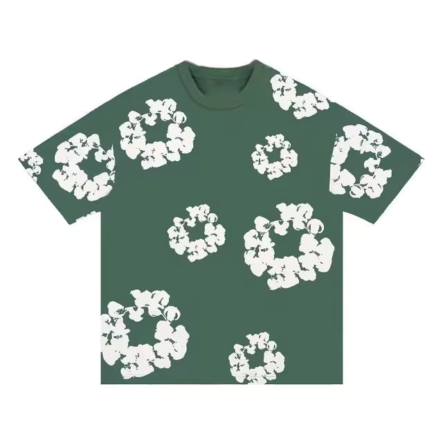 T-Shirt Denim Tears Groen