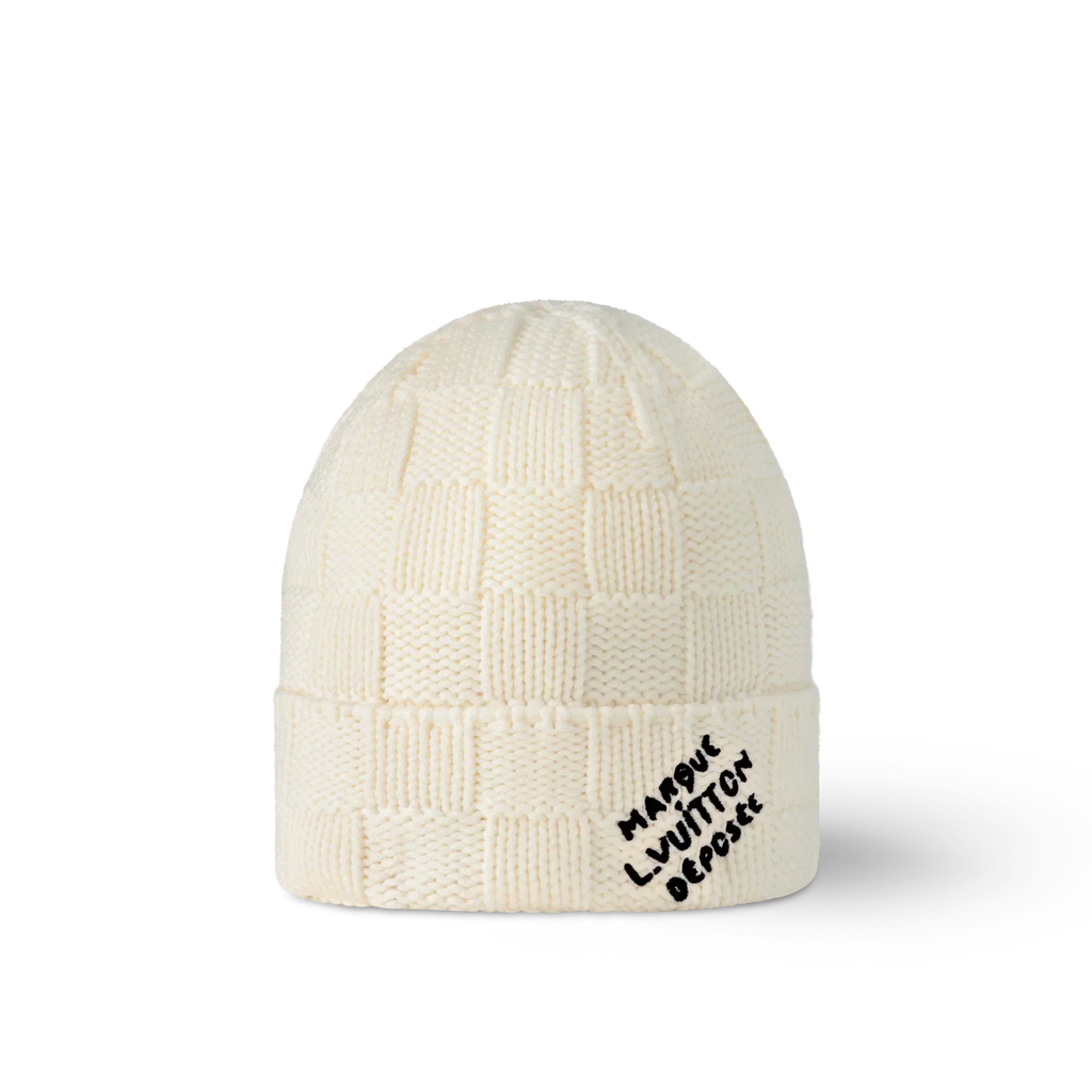 Muts en Sjaal Damier Snug Crème