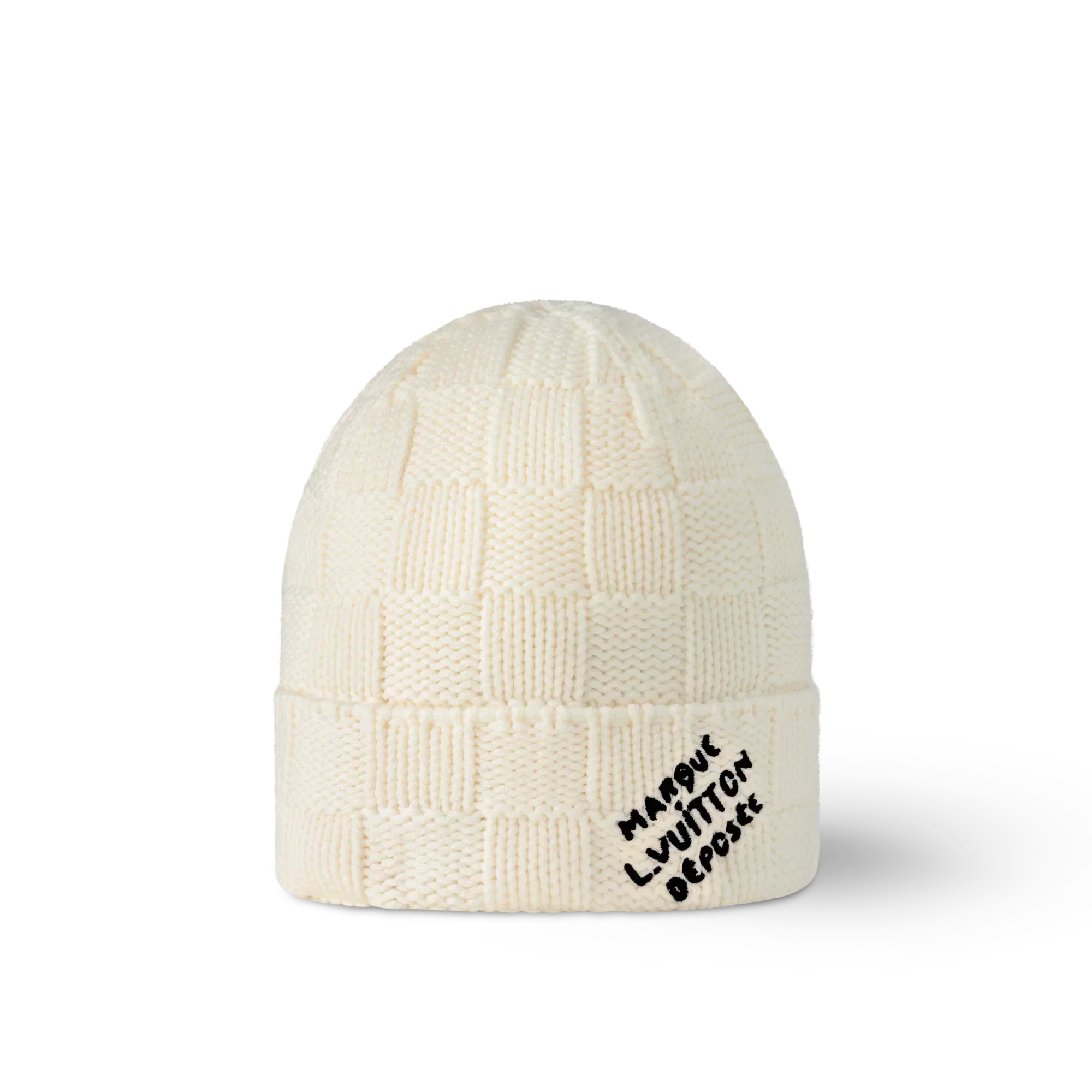 Muts en Sjaal Damier Snug Crème