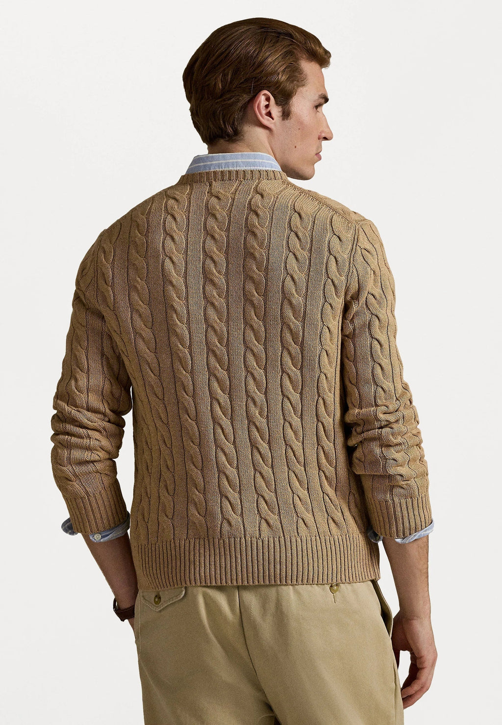Trui Ralph Lauren In Wol Karamel