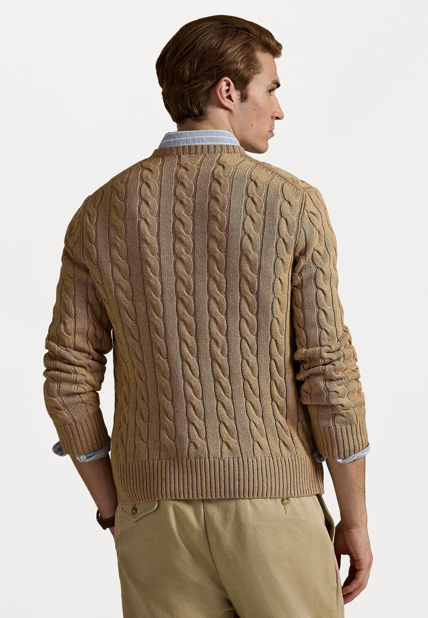 Trui Ralph Lauren In Wol Karamel