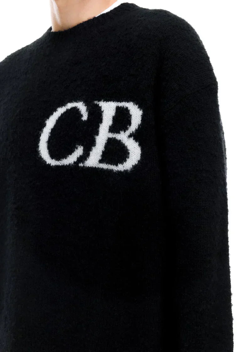 Trui CB Logo Knit Zwart