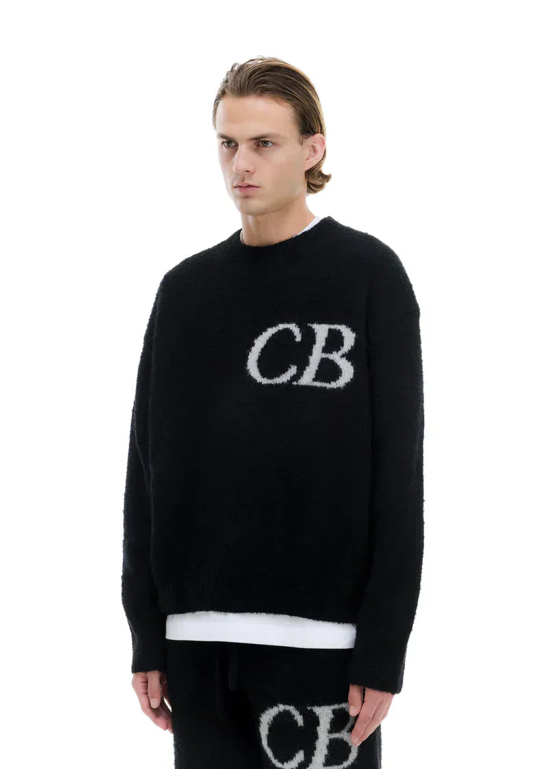Trui CB Logo Knit Zwart