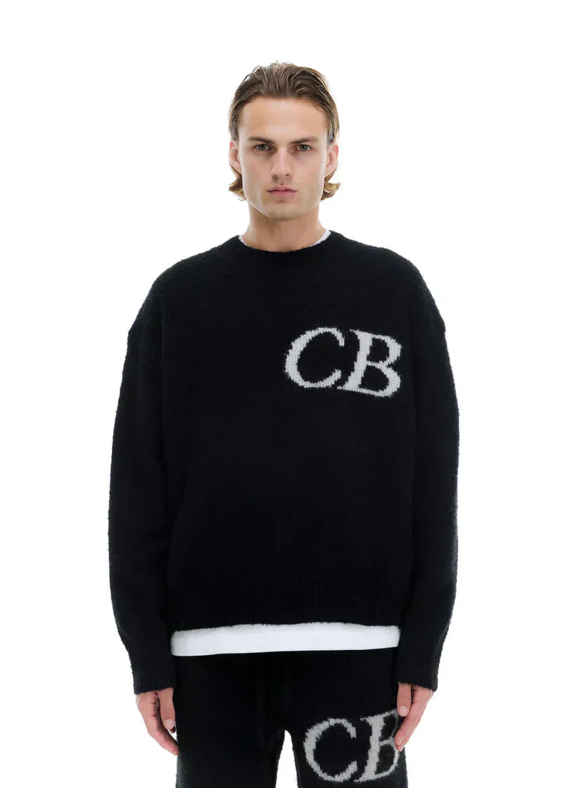 Trui CB Logo Knit Zwart