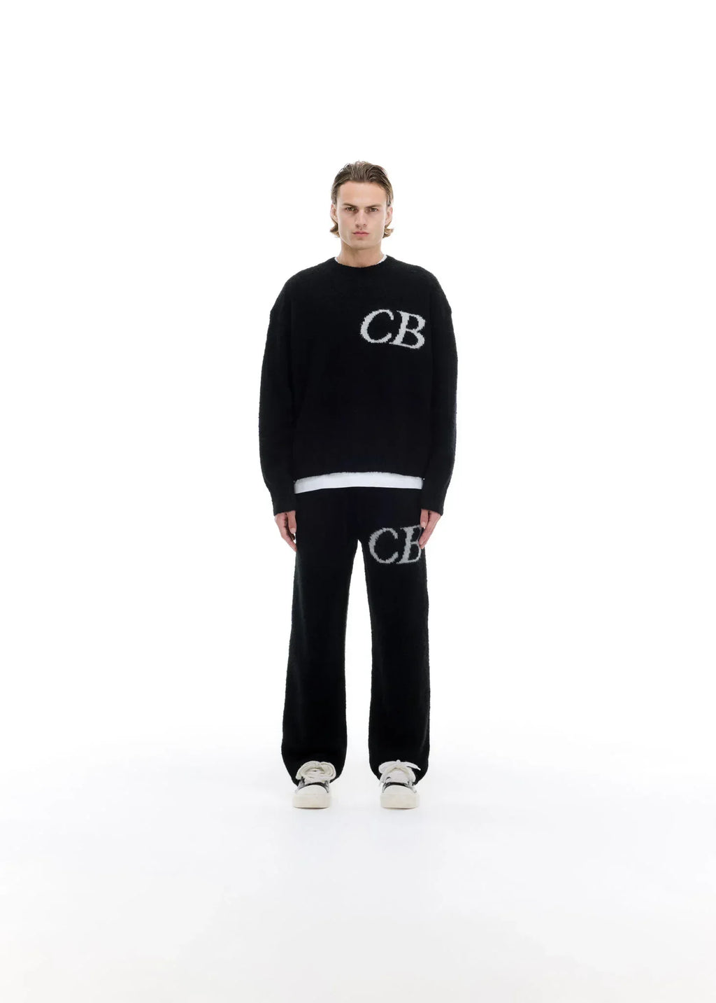 Trui CB Logo Knit Zwart