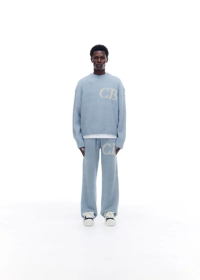 Trui CB Logo Knit Hemelsblauw