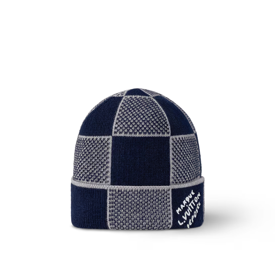 Muts en Sjaal Damier Heritage Blauw