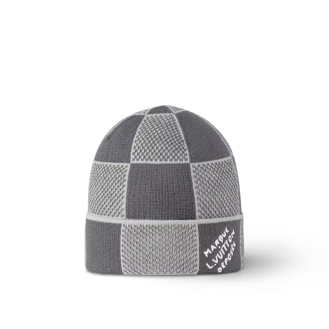 Muts en Sjaal Damier Heritage Grijs