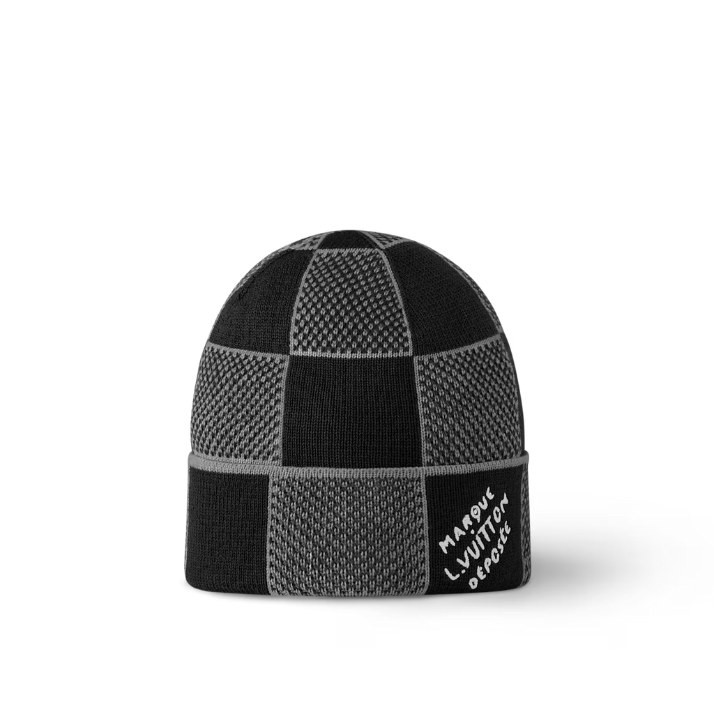 Muts en Sjaal Damier Heritage Zwart