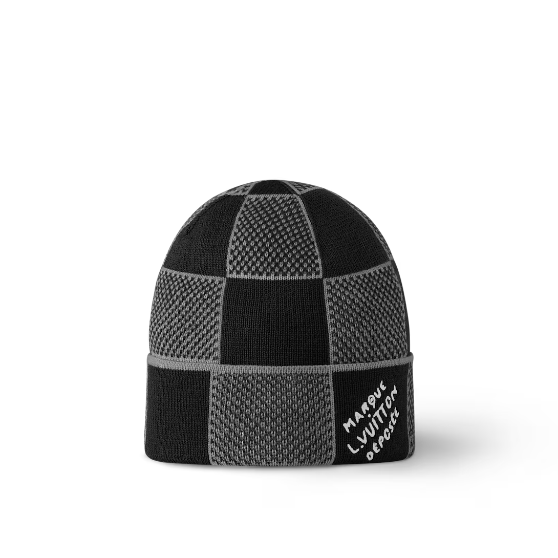 Muts en Sjaal Damier Heritage Zwart