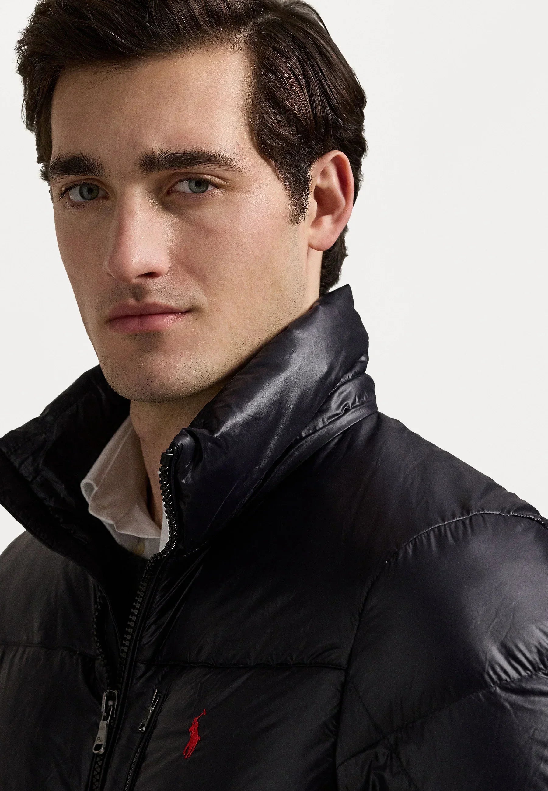 Donsjas Ralph Lauren Puffer Zwart Brillante