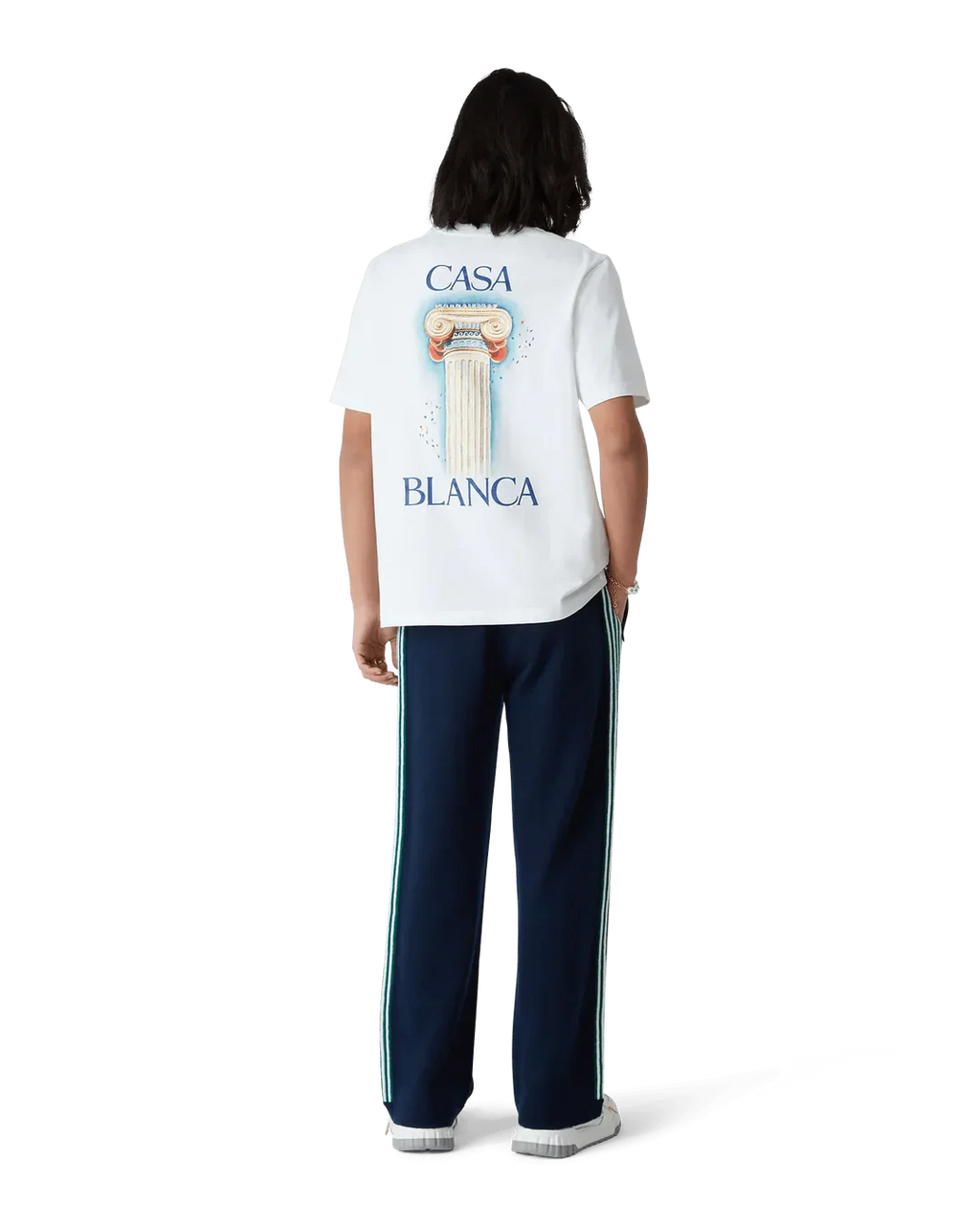 T-Shirt Casablanca La Colonne Wit