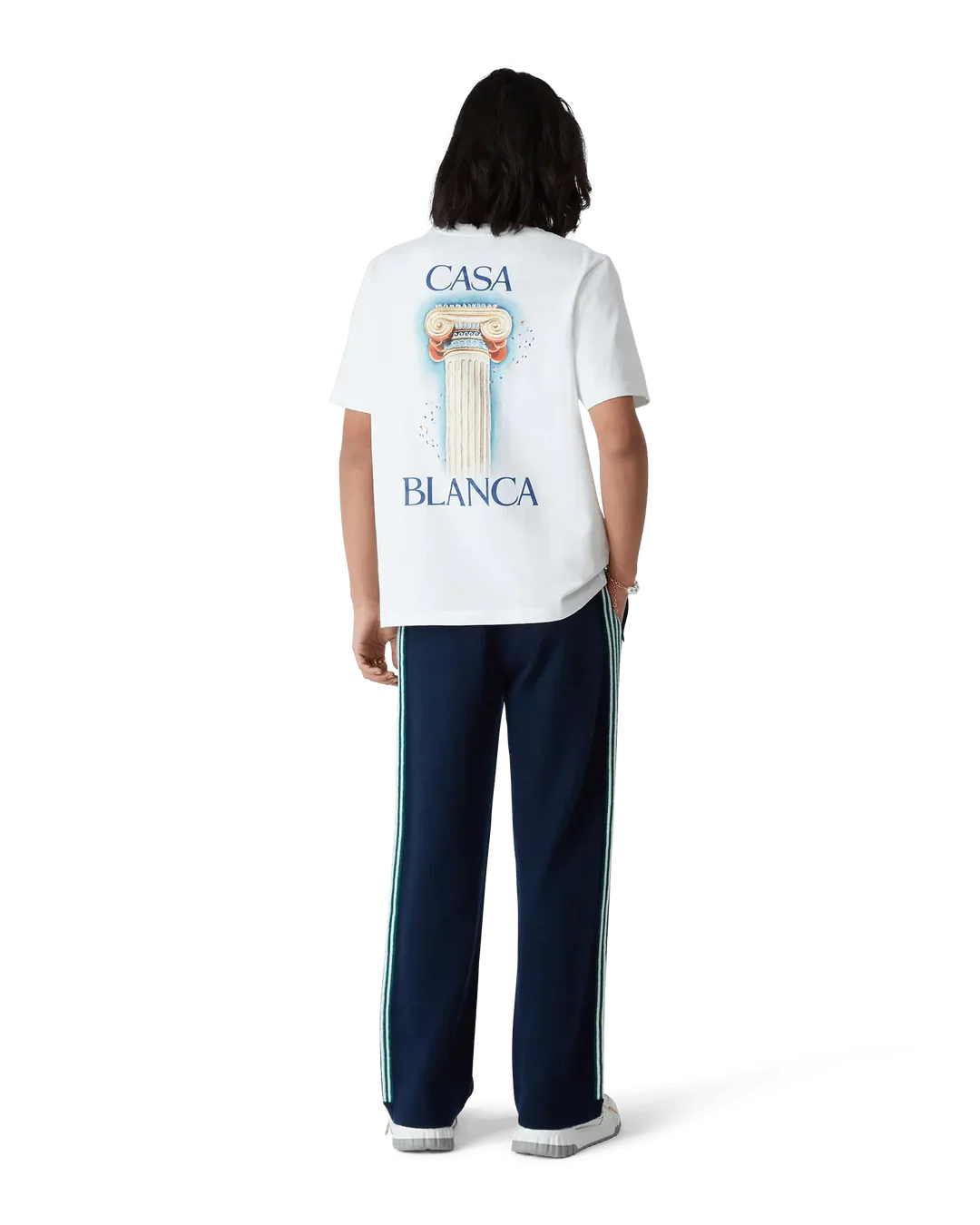 T-Shirt Casablanca La Colonne Wit