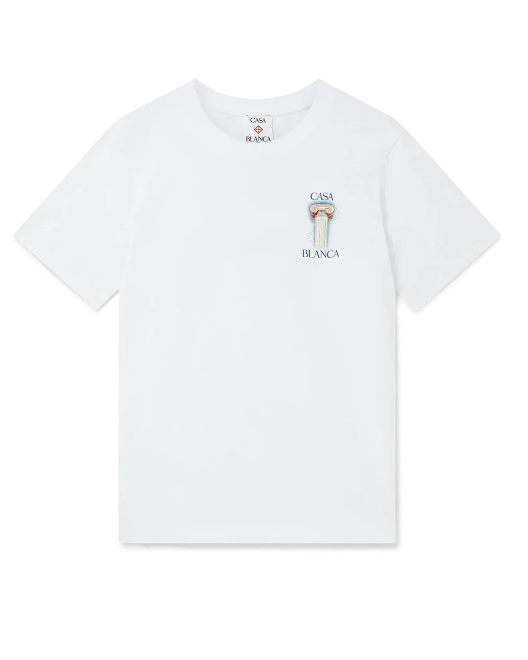 T-Shirt Casablanca La Colonne Wit