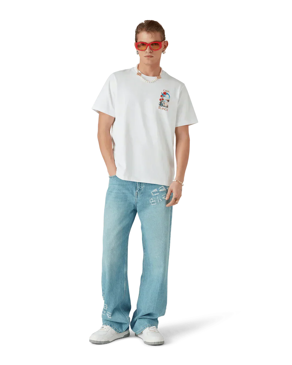T-Shirt Casablanca LA DAYS Wit