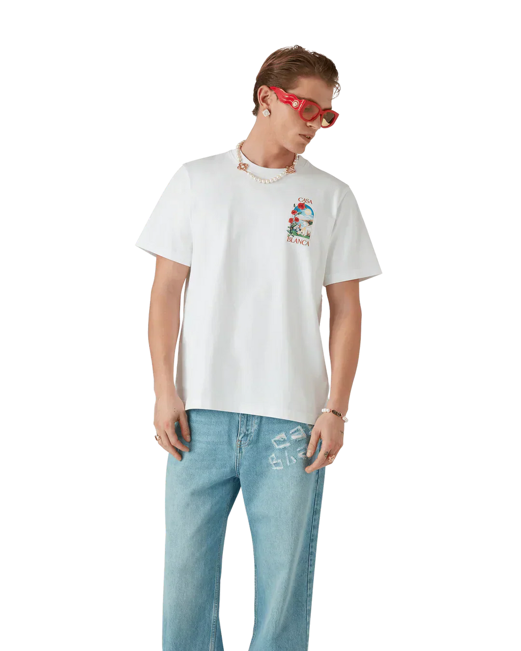 T-Shirt Casablanca LA DAYS Wit