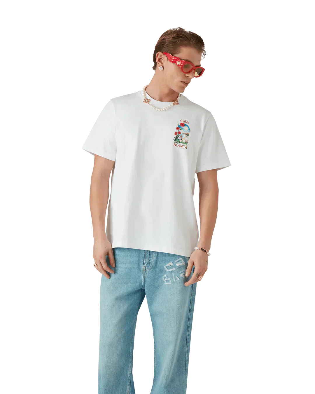 T-Shirt Casablanca LA DAYS Wit