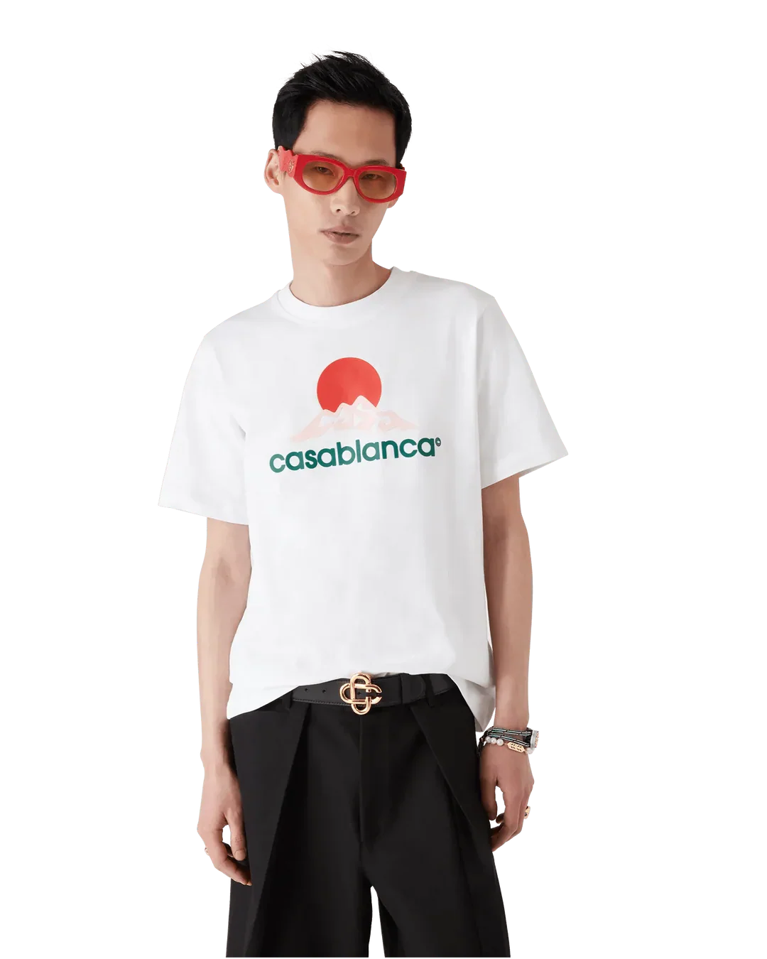 T-Shirt Casablanca Montage Wit