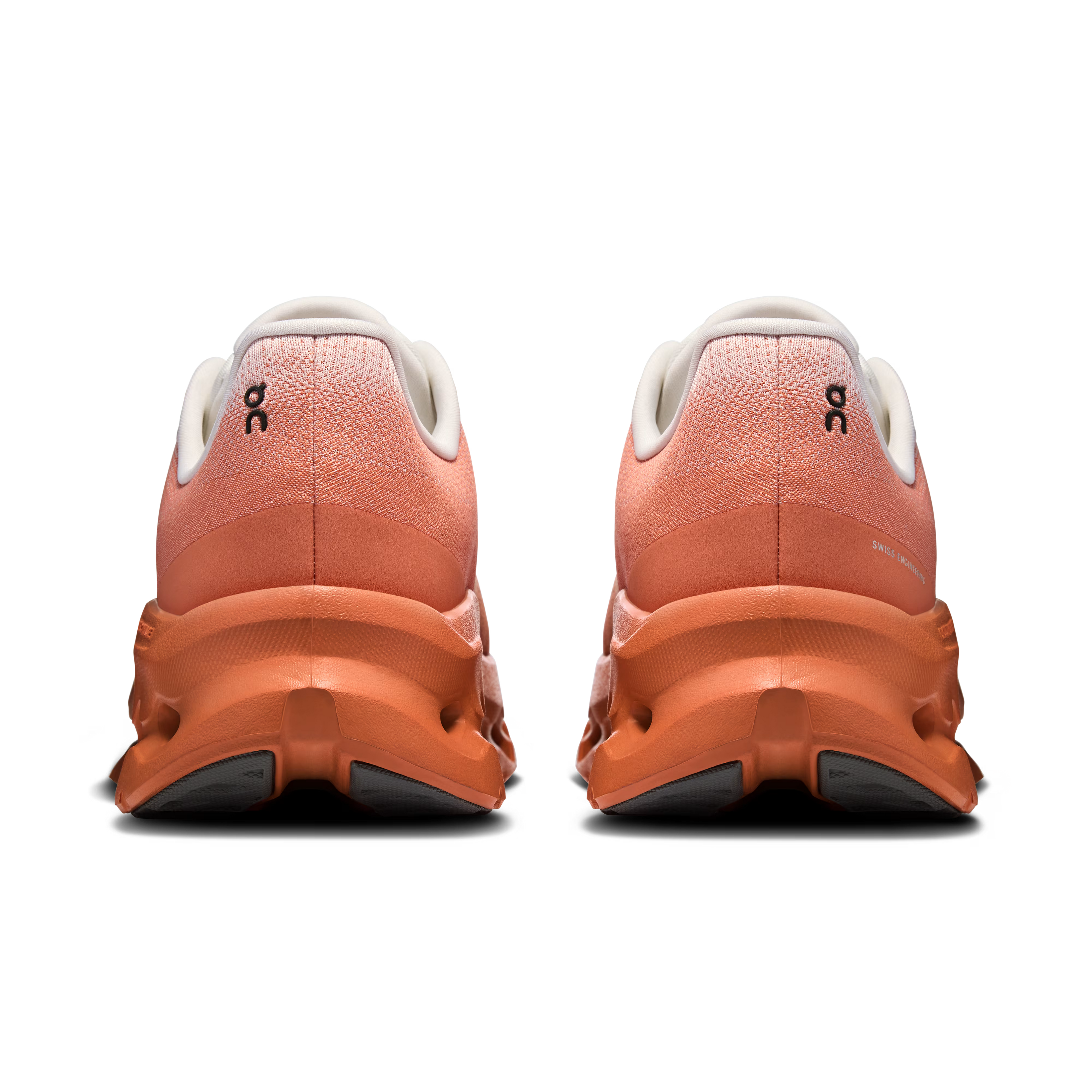 ON Cloud sneaker in oranje en wit