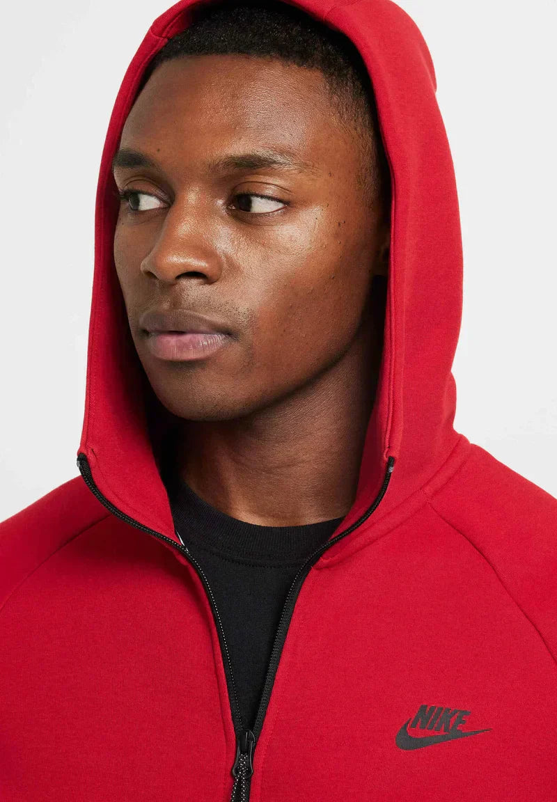 Nike Tech Fleece Rits Rood