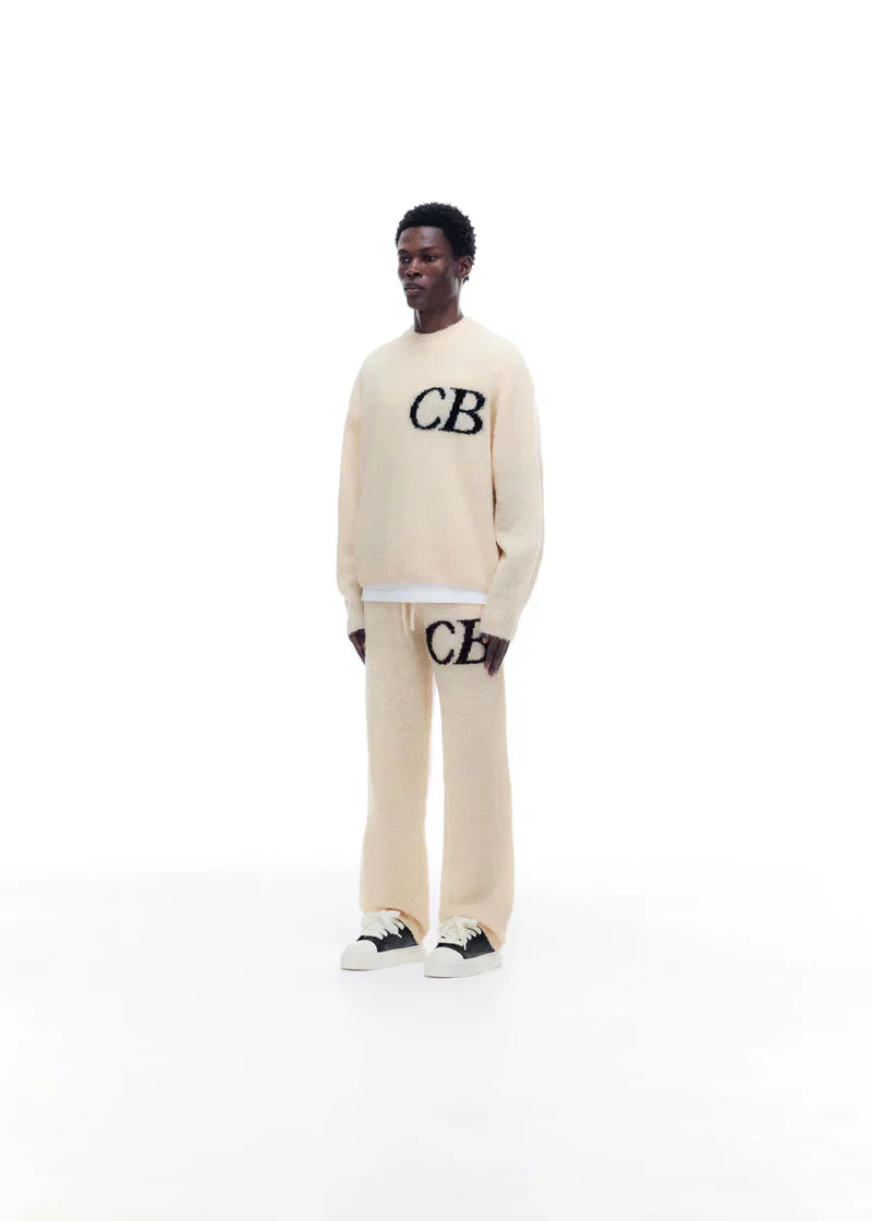 Trui CB Logo Knit Beige