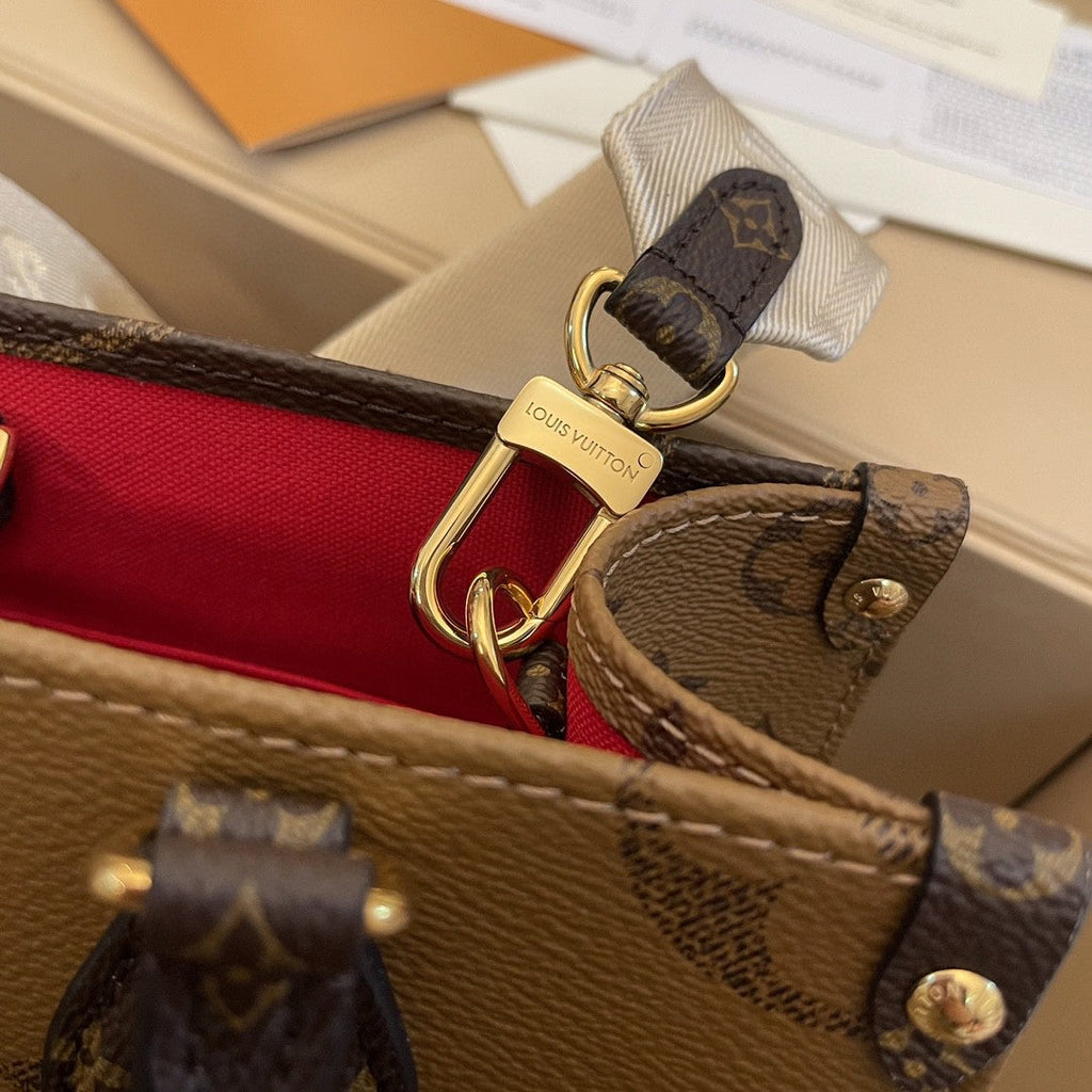 LV - Petit Cabas OnTheGo BB Maron dubbel