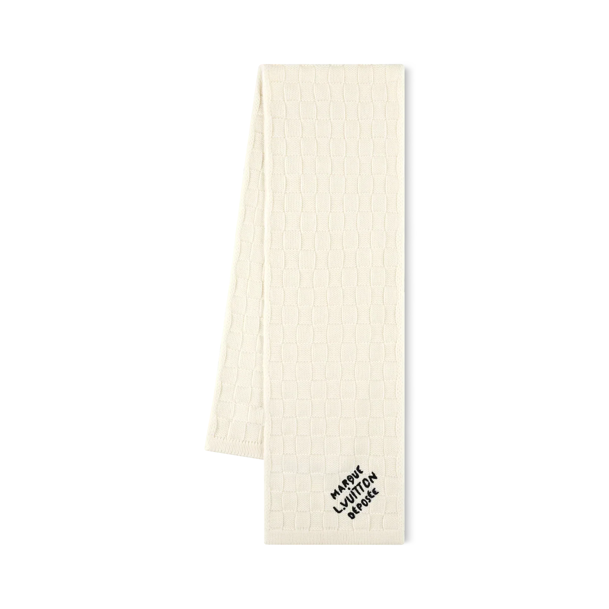 Muts en Sjaal Damier Snug Crème