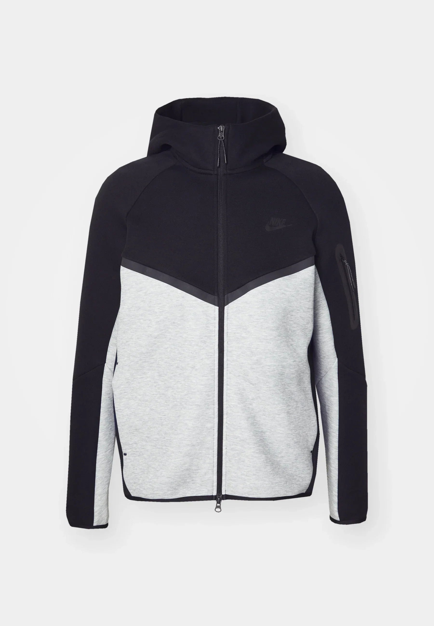 Nike Tech Fleece Rits Zwart En Grijs