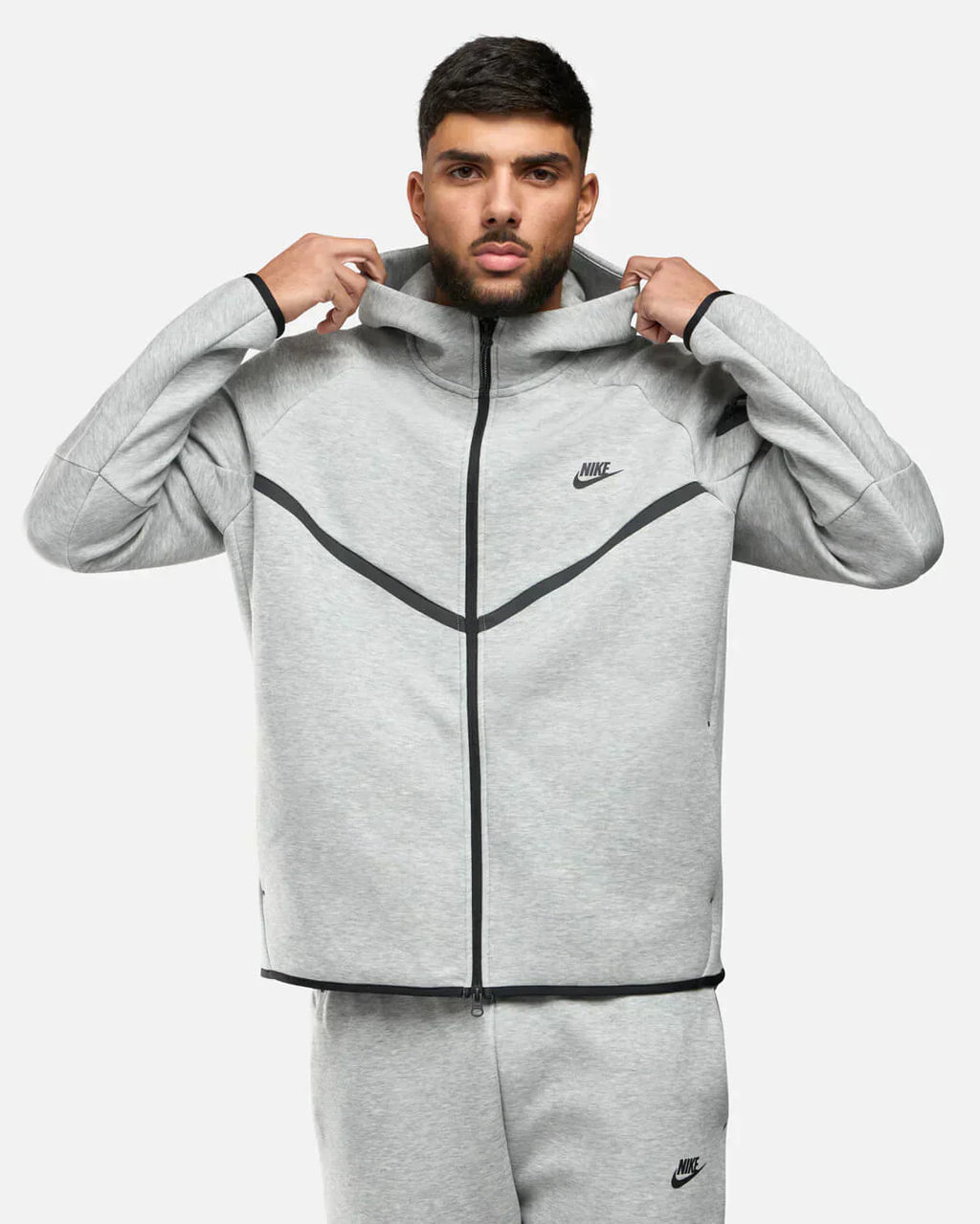 Nike Tech Fleece Rits Grijs