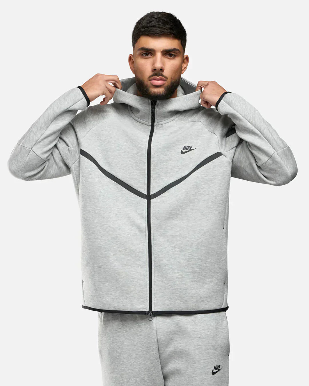 Nike Tech Fleece Rits Grijs