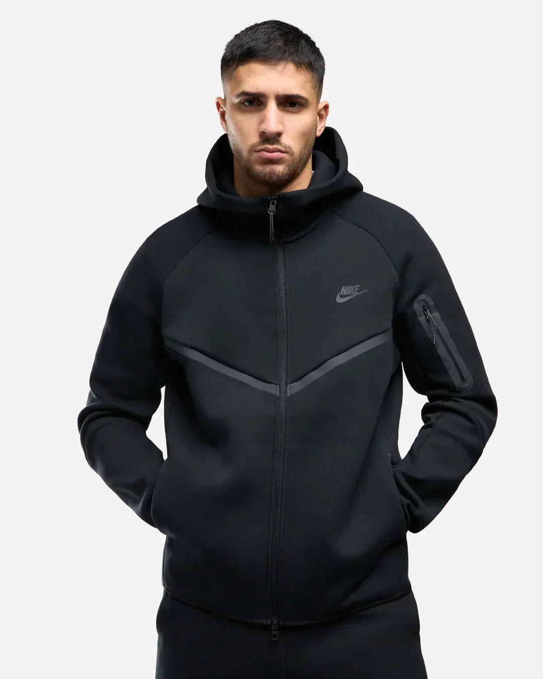 Nike Tech Fleece Rits Zwart