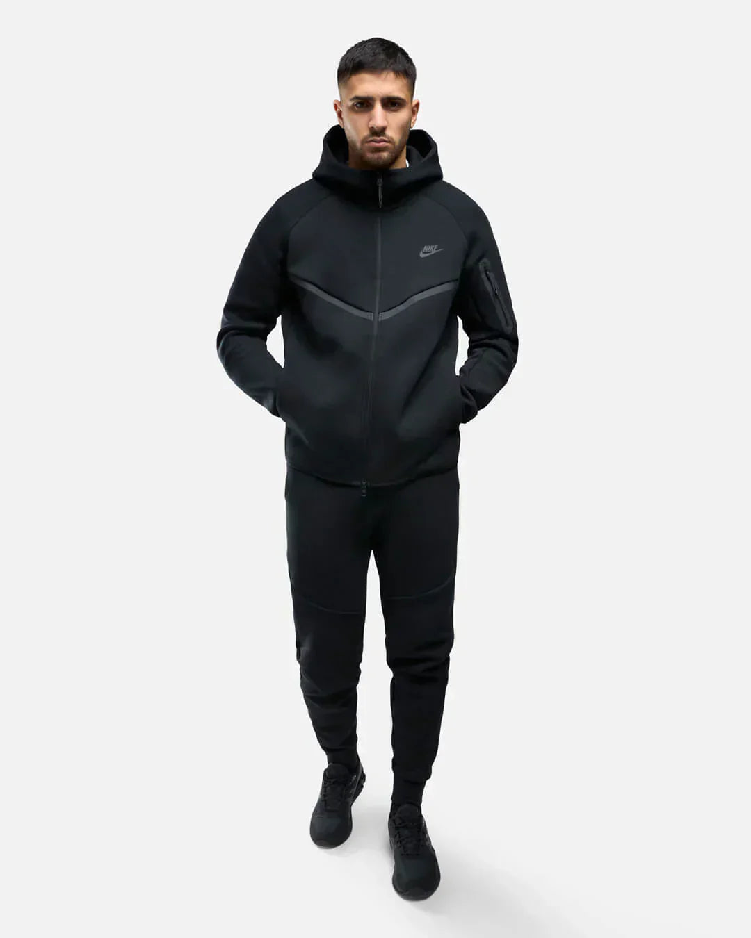 Nike Tech Fleece Rits Zwart