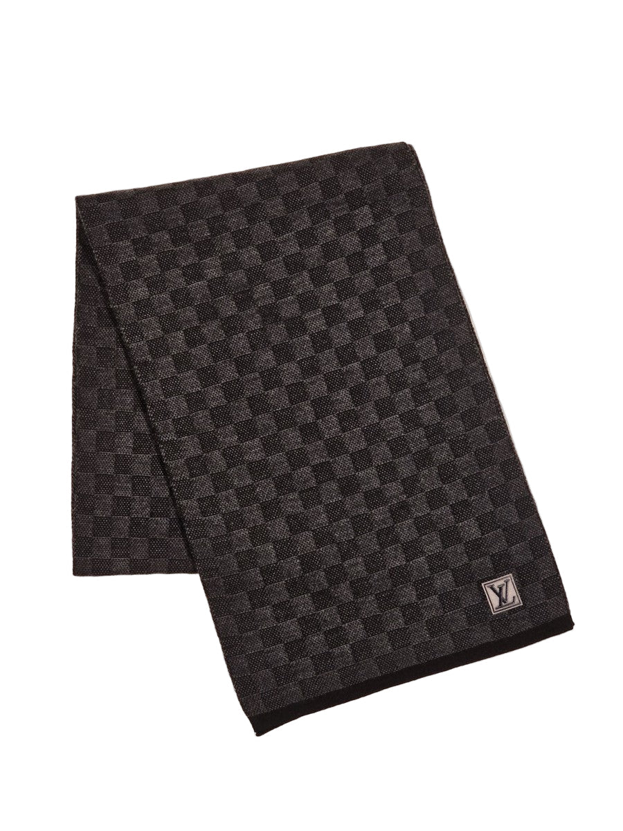 Muts en Sjaal Neo Petit Damier Grijs Donker