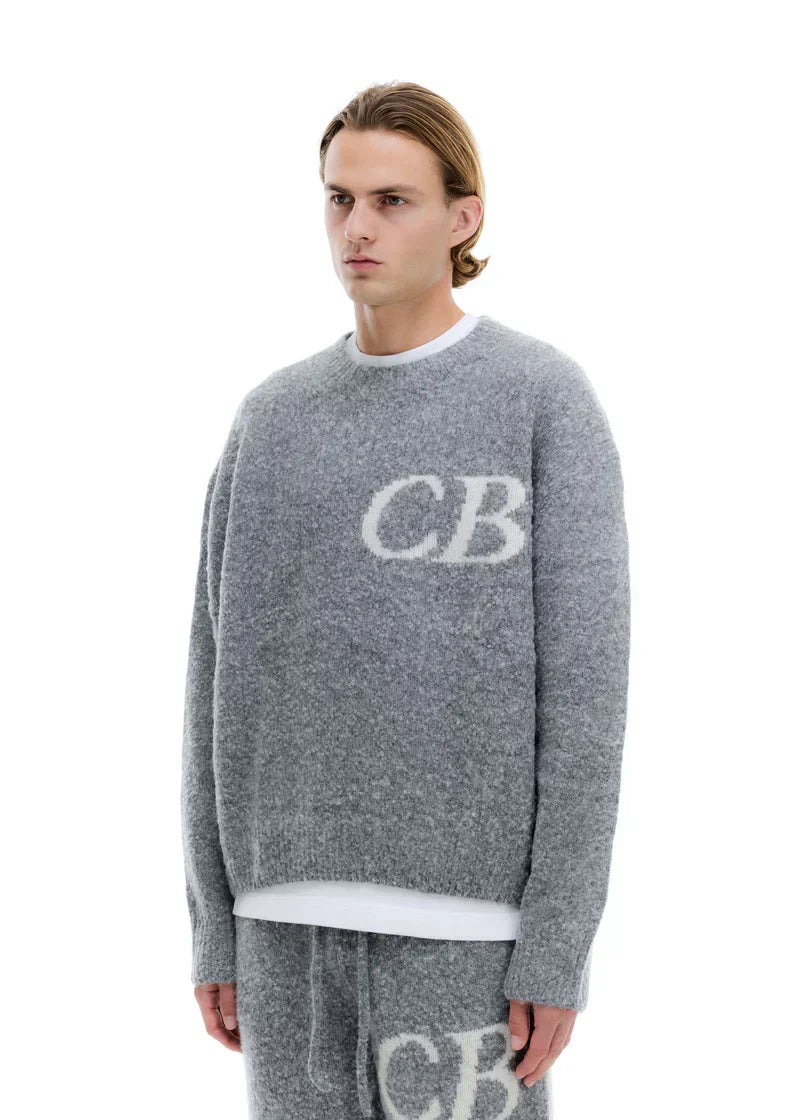 Trui CB Logo Knit Grijs