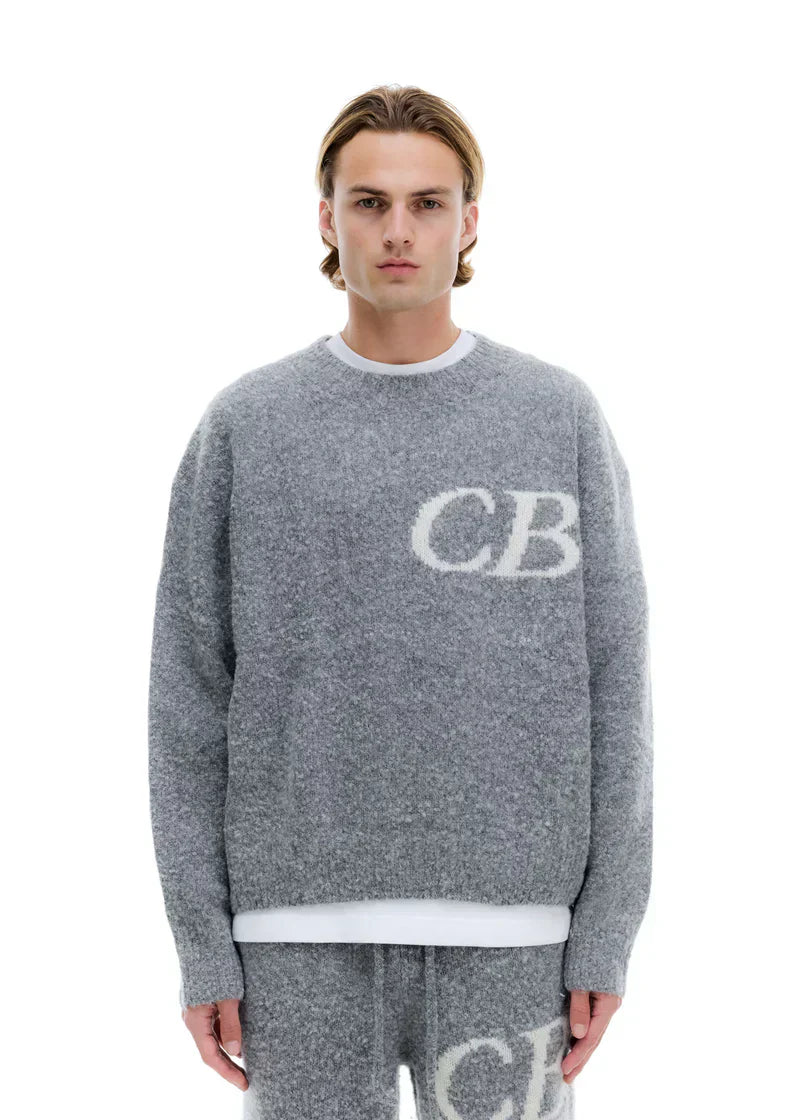 Trui CB Logo Knit Grijs