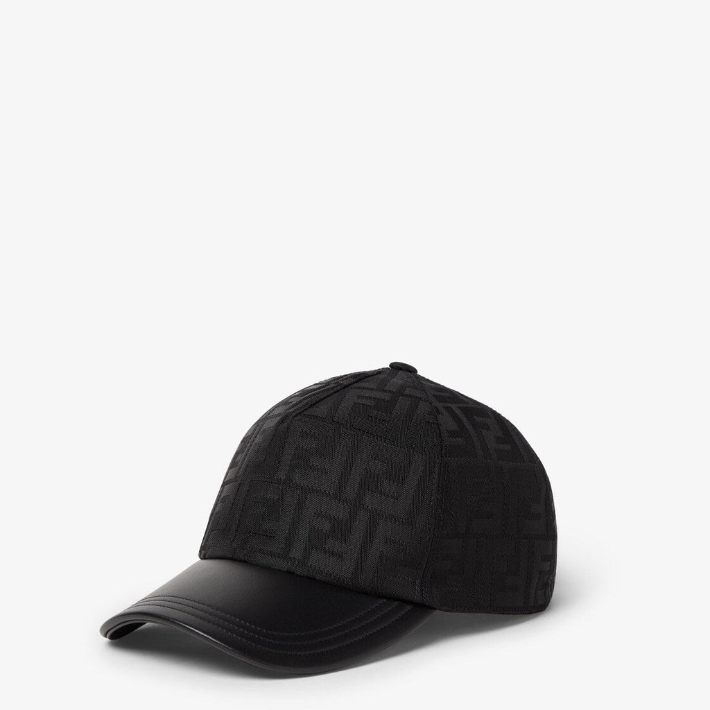 Pet van baseball in nylon FF jacquard zwart