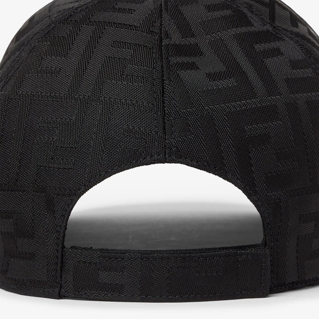 Pet van baseball in nylon FF jacquard zwart