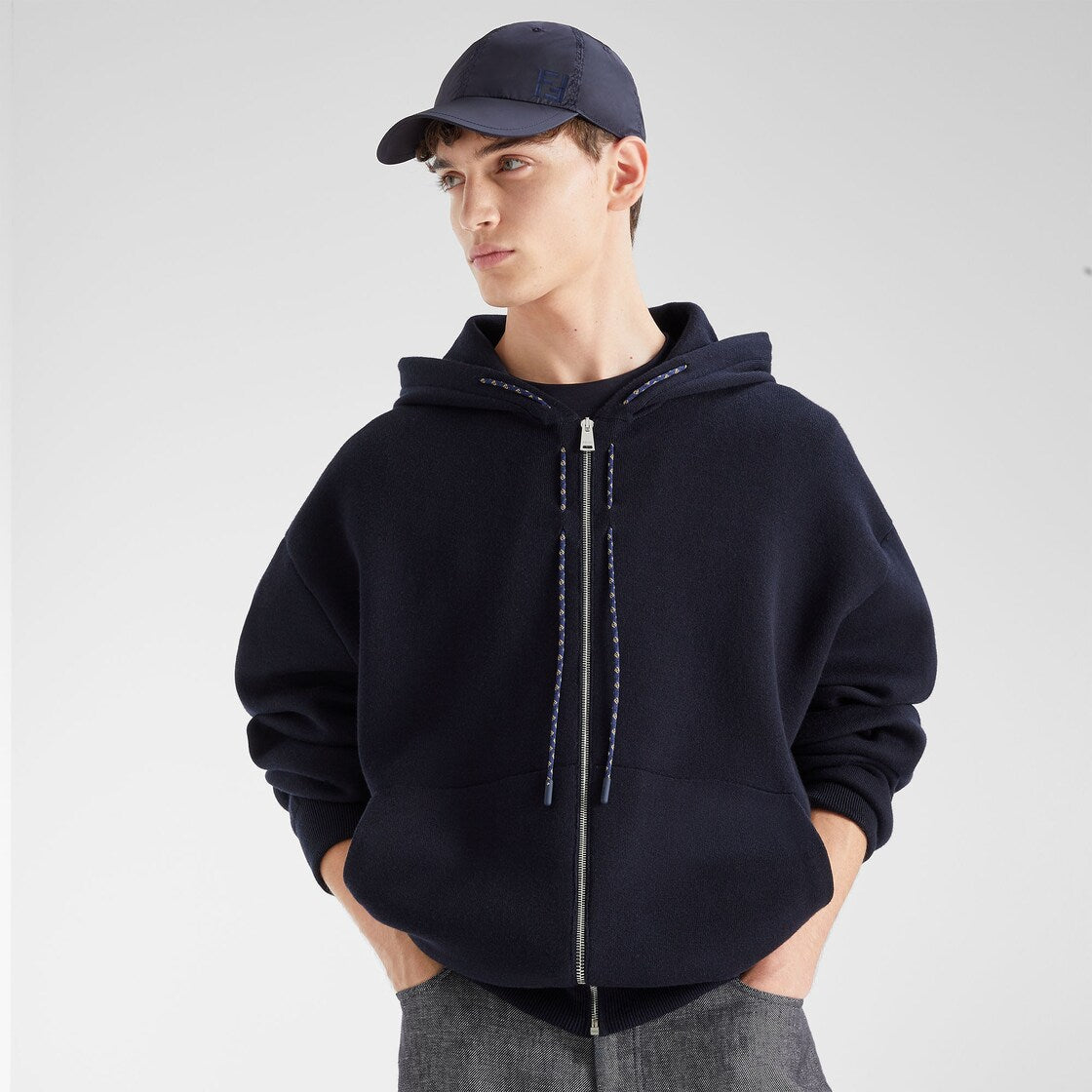Pet van baseball in nylon blauw donker