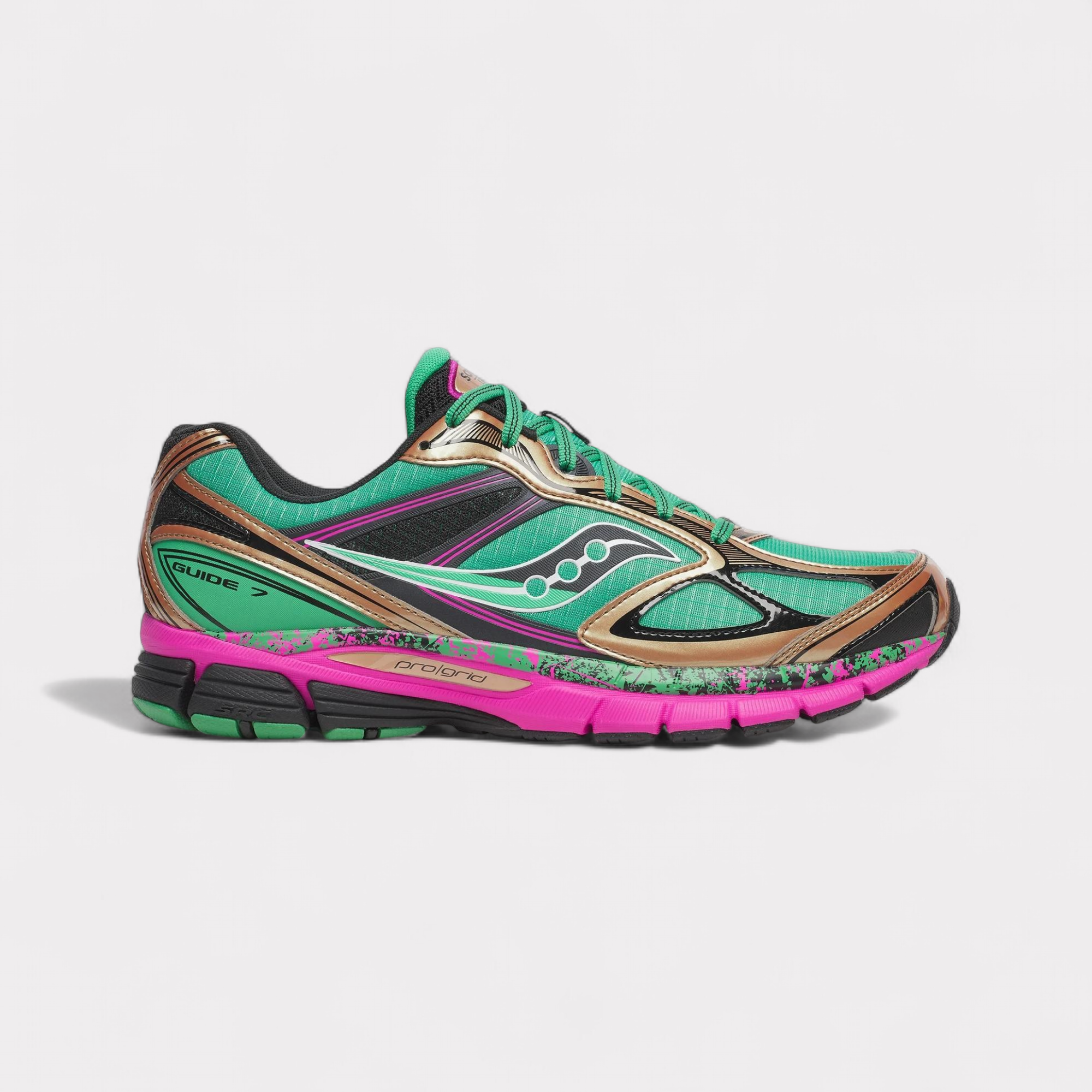 Saucony Progrid Guide 7 Hi Octane - Groen Brons