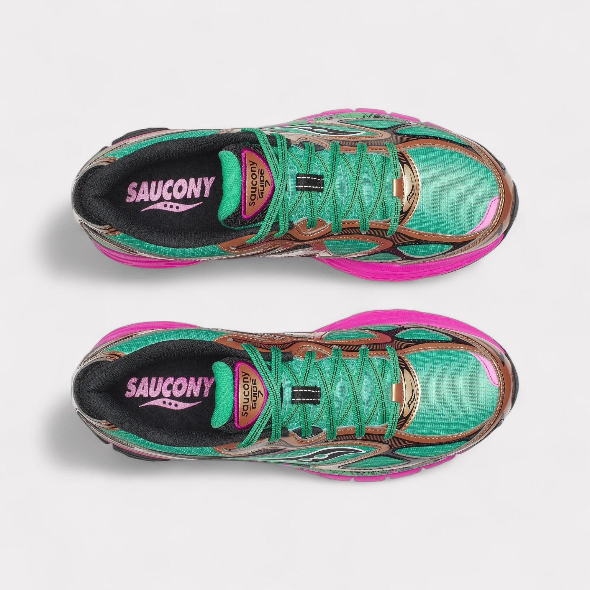 Saucony Progrid Guide 7 Hi Octane - Groen Brons