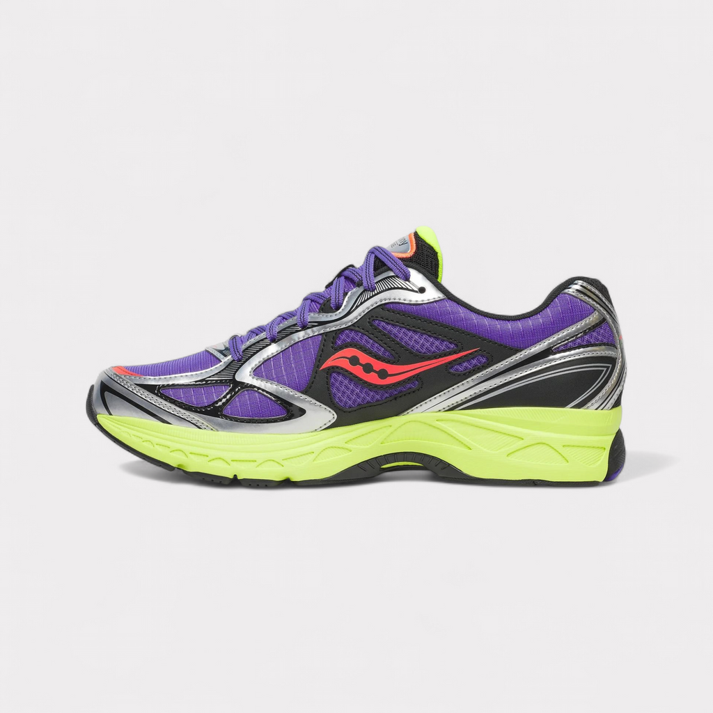 Saucony Progrid Guide 7 Hi Octane - Paars Citroengeel